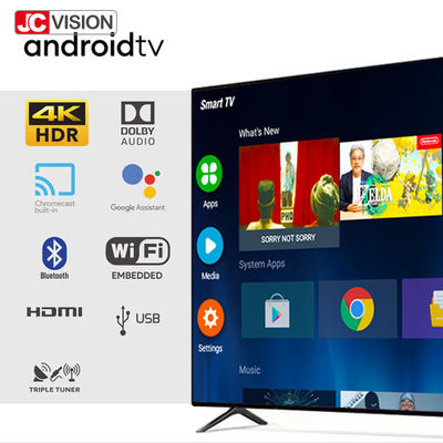 JCVISION 65 Inch Smart TV Indoor Digital Signage Displays with Multi-language OSD
